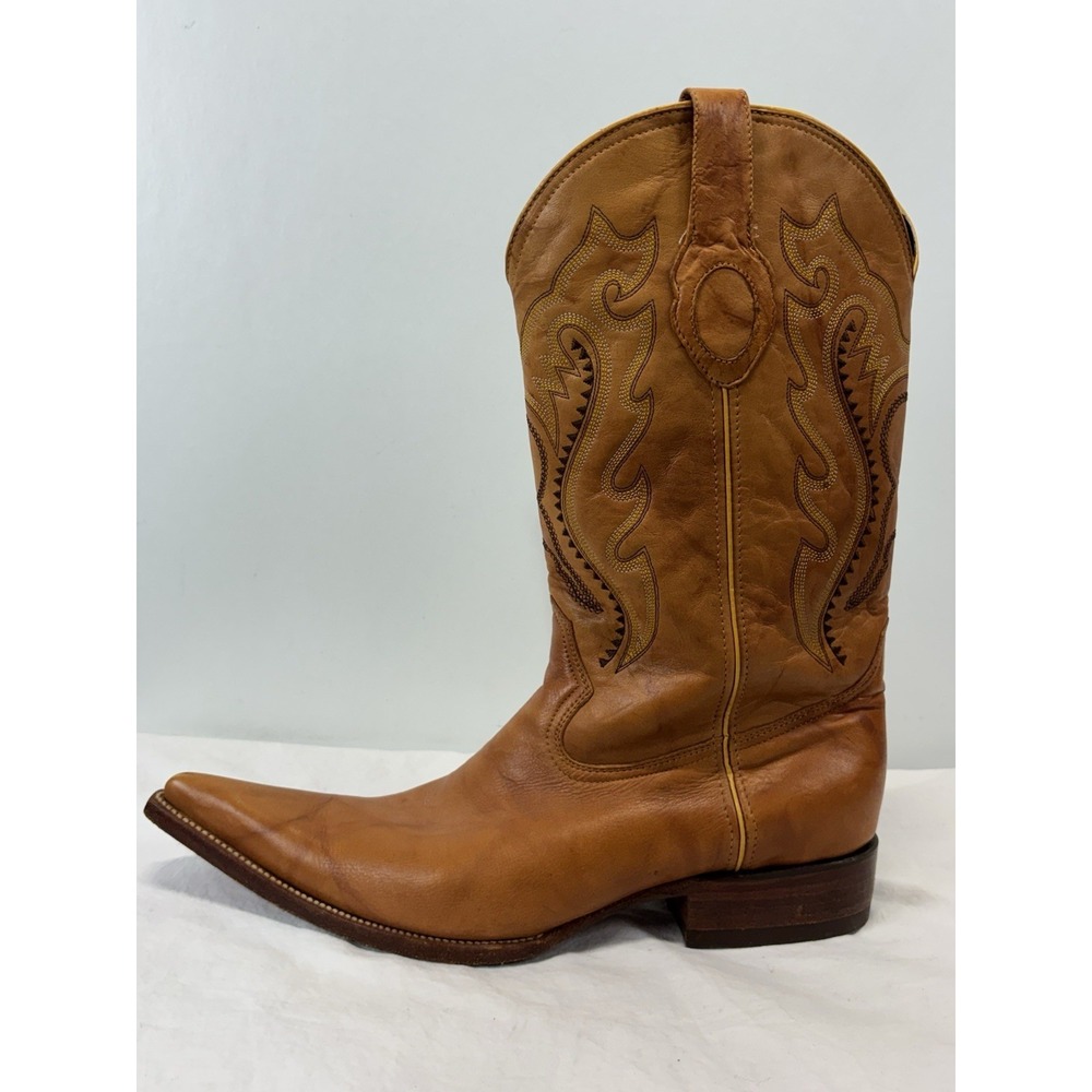 Botas Aguila Real Pointed Toe Cowboy Boots Men's Size 11 Brown  Made In Mexico